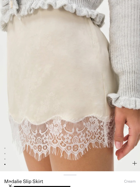 For Love And Lemons Dresses & Skirts - Cream Lace Hem Slip Skirt FL&L